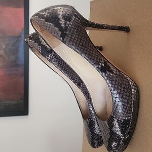 Jimmy Choo Snakeskin Print Pumps | Luxury Heels Night Out Party Shoe